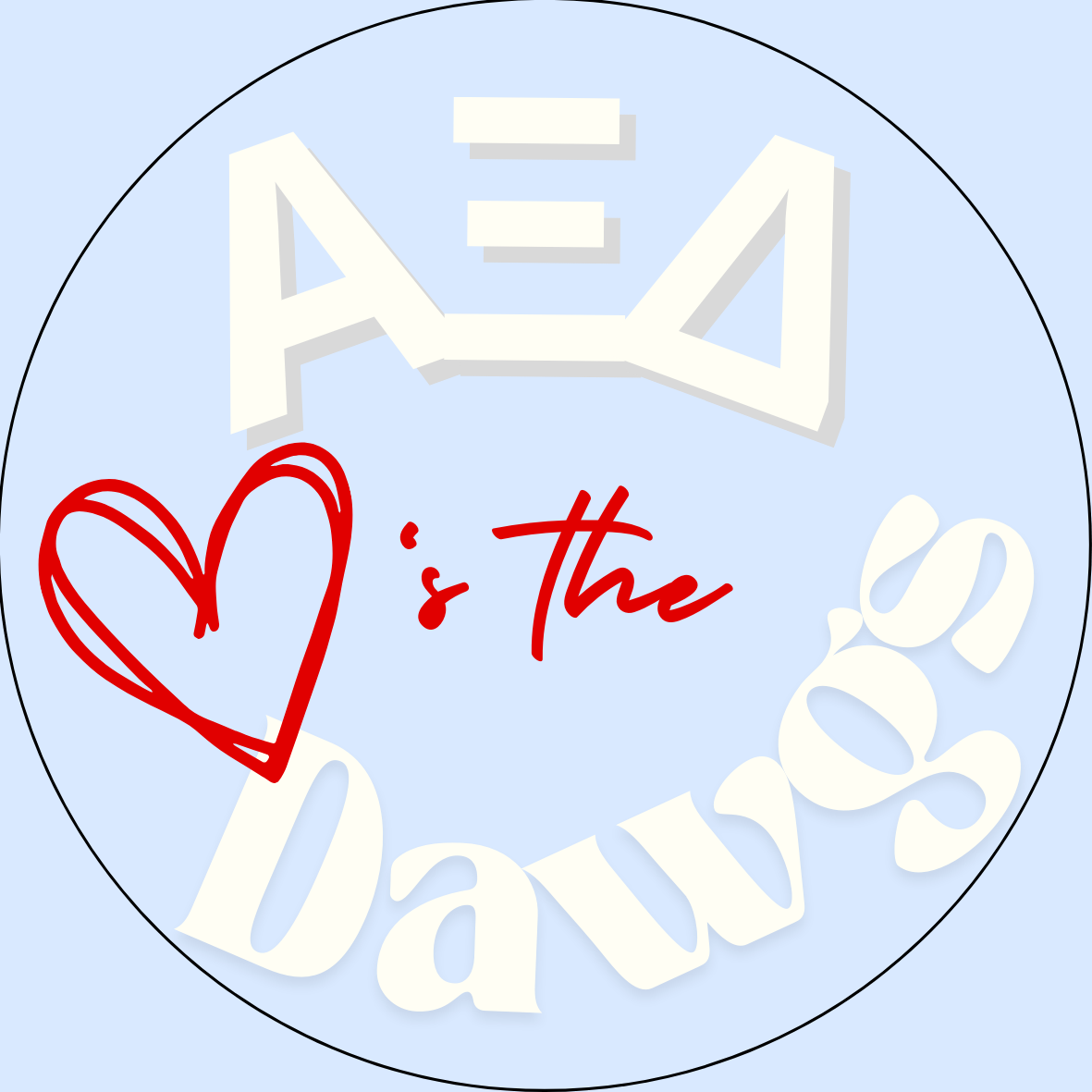 "Loves the Dawgs" Sorority Button