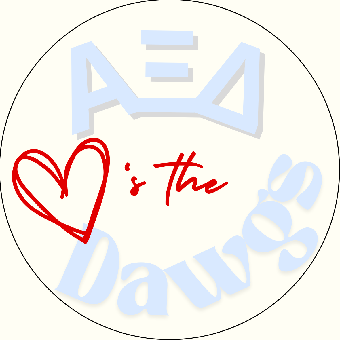 "Loves the Dawgs" Sorority Button