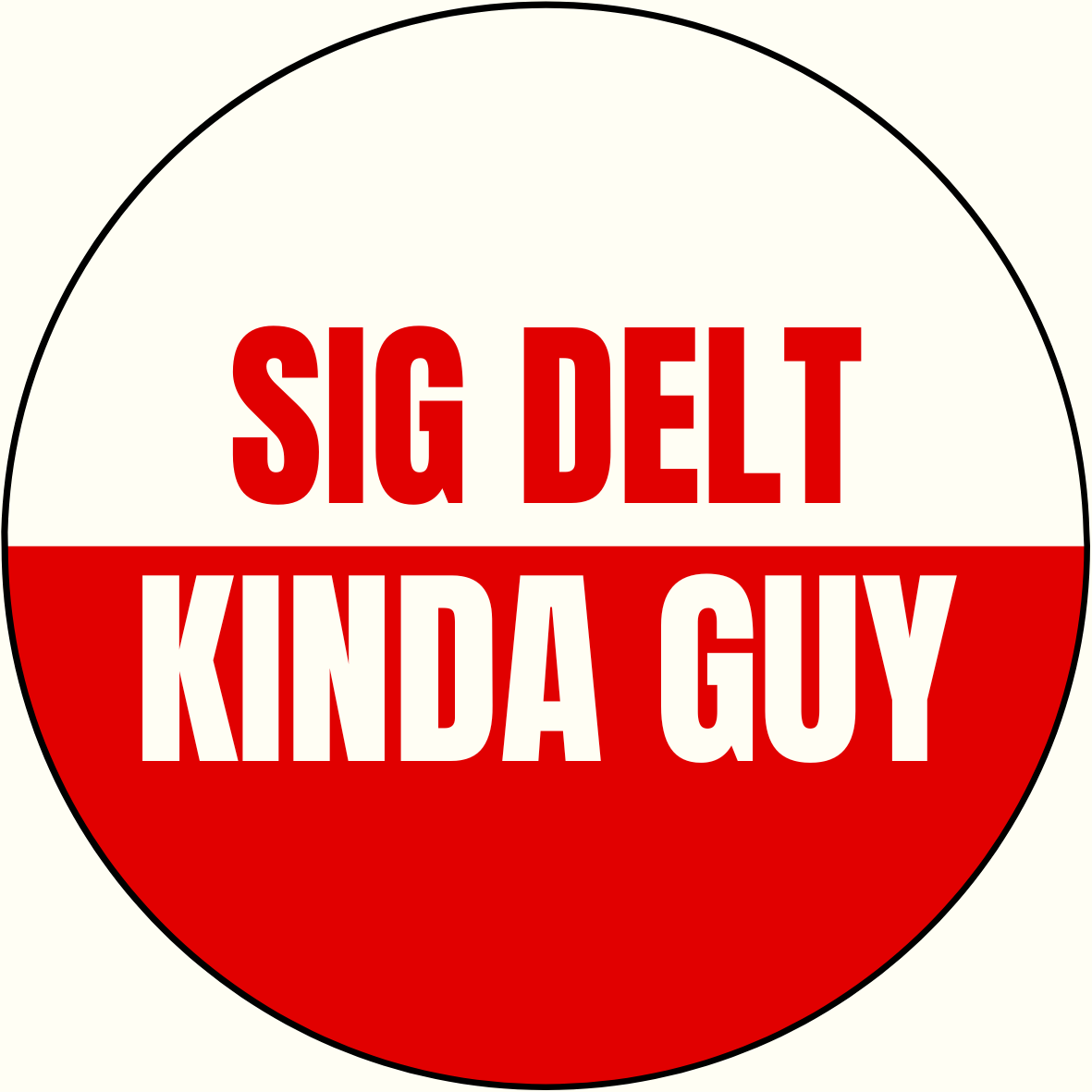 "Kinda Guy" Sorority Sticker- 2 Pack