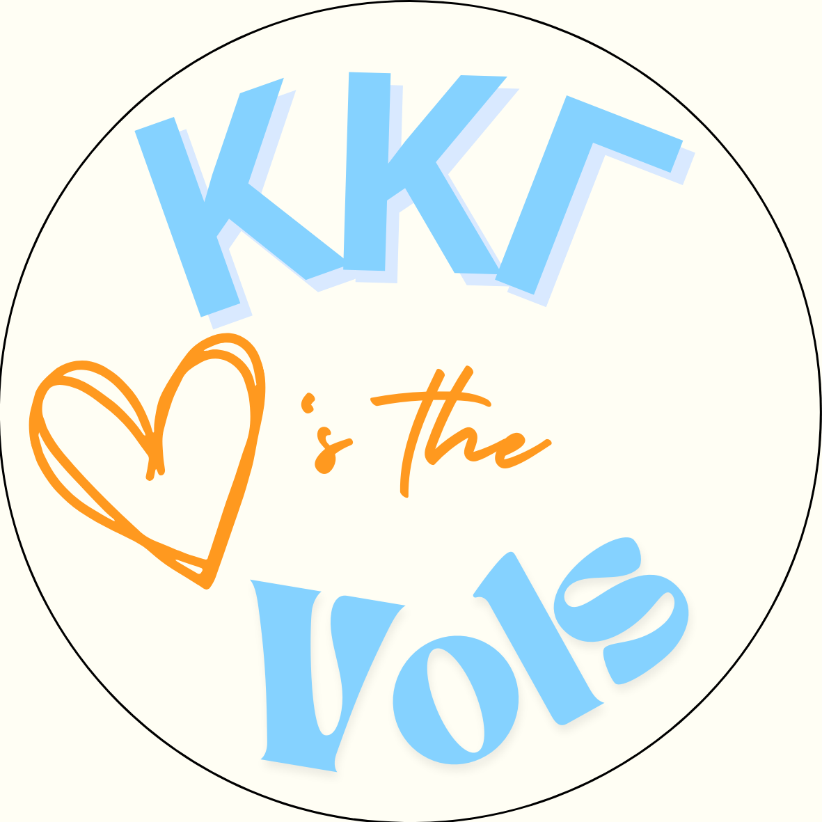 UTK "Loves the Vols" Sorority Button