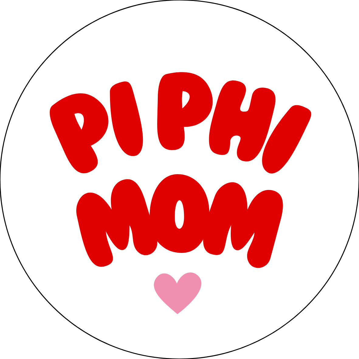 UGA Sorority Mom Bubble Button