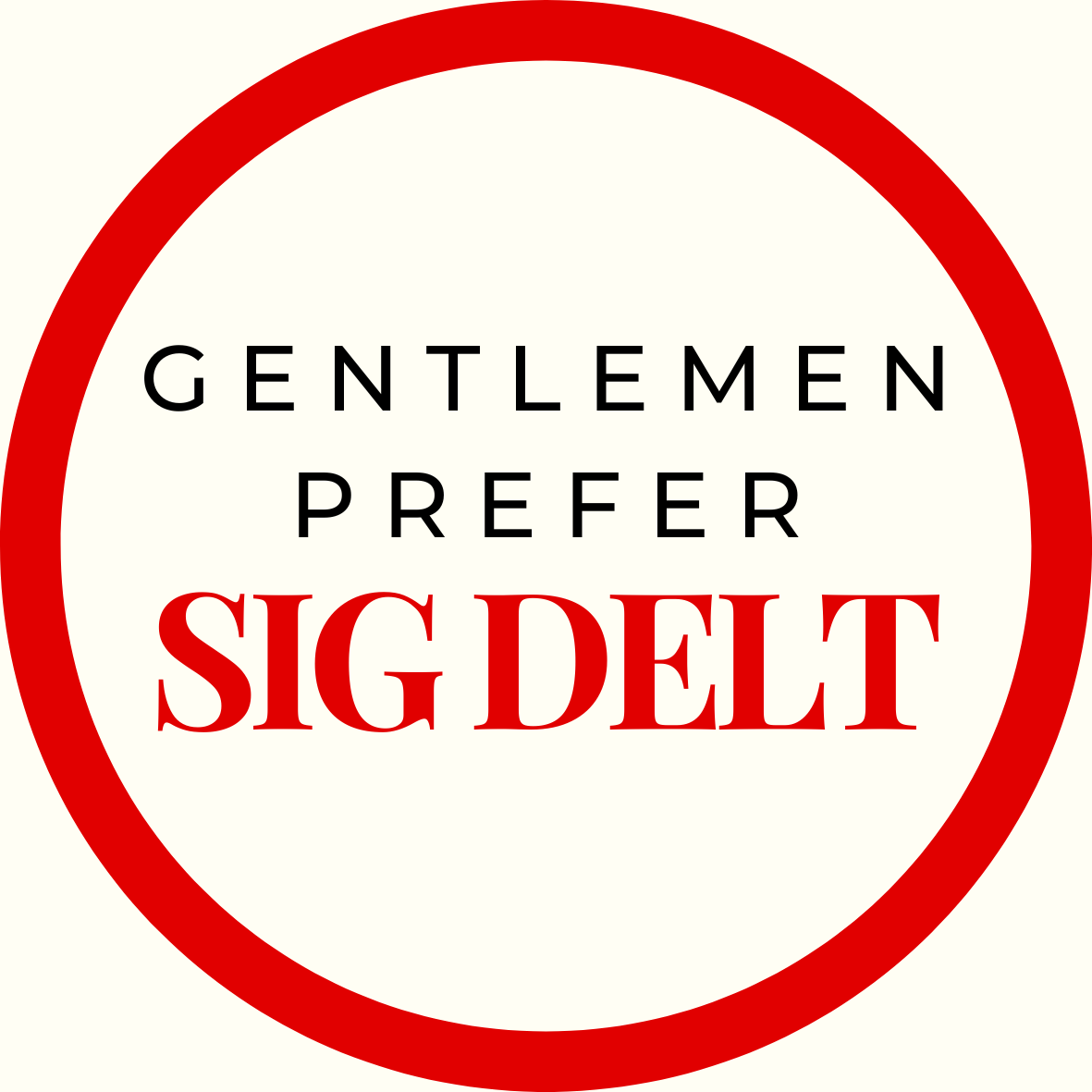 Gentlemen Prefer Block Sorority Sticker- 2 Pack