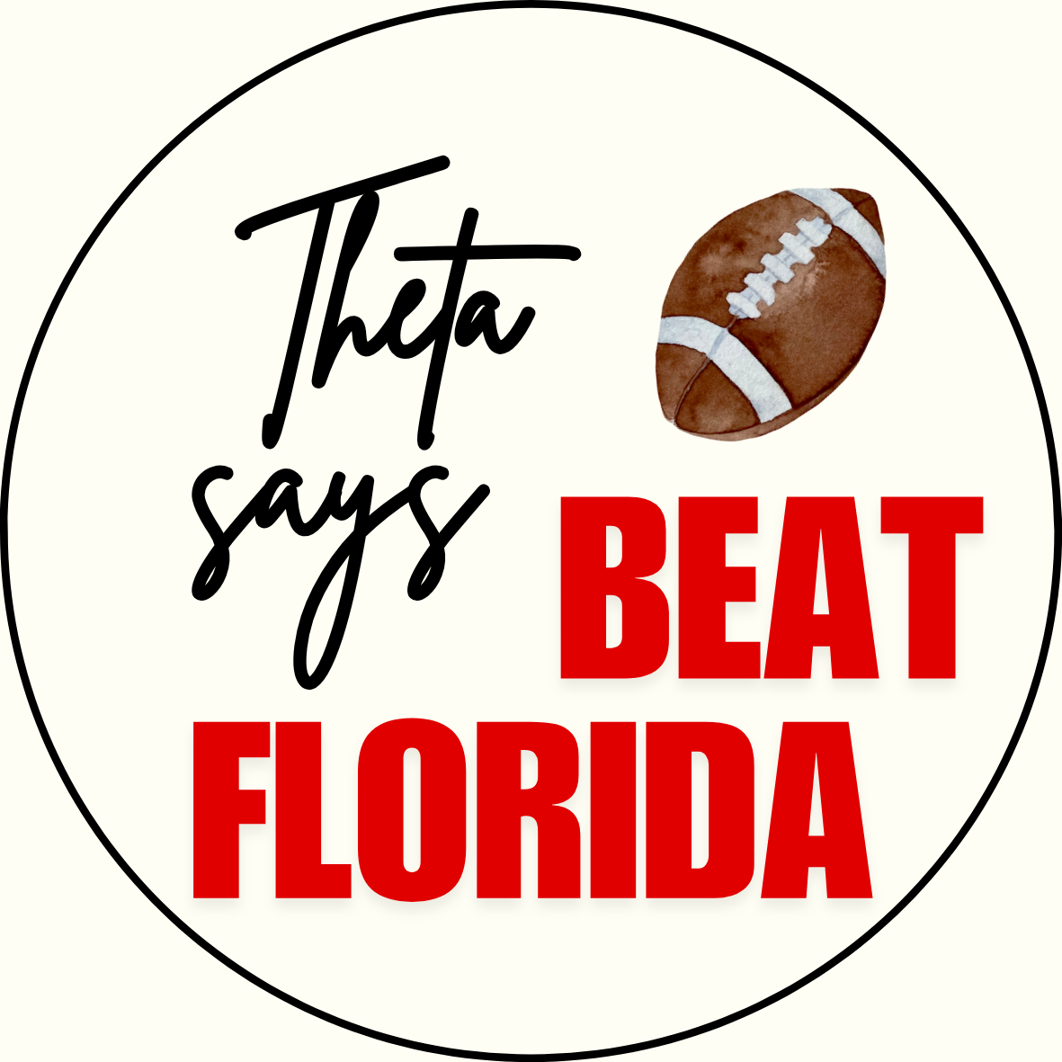 UGA vs. Florida "Beat Florida" Sorority Sticker- 2 Pack