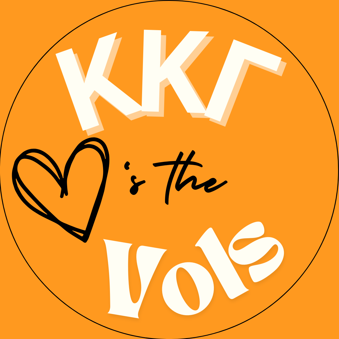 UTK "Loves the Vols" Sorority Button