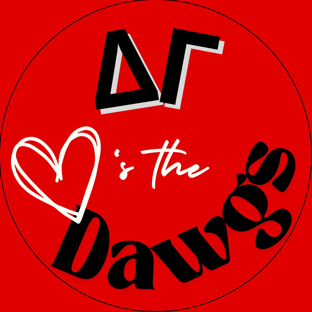 "Loves the Dawgs" Sorority Button