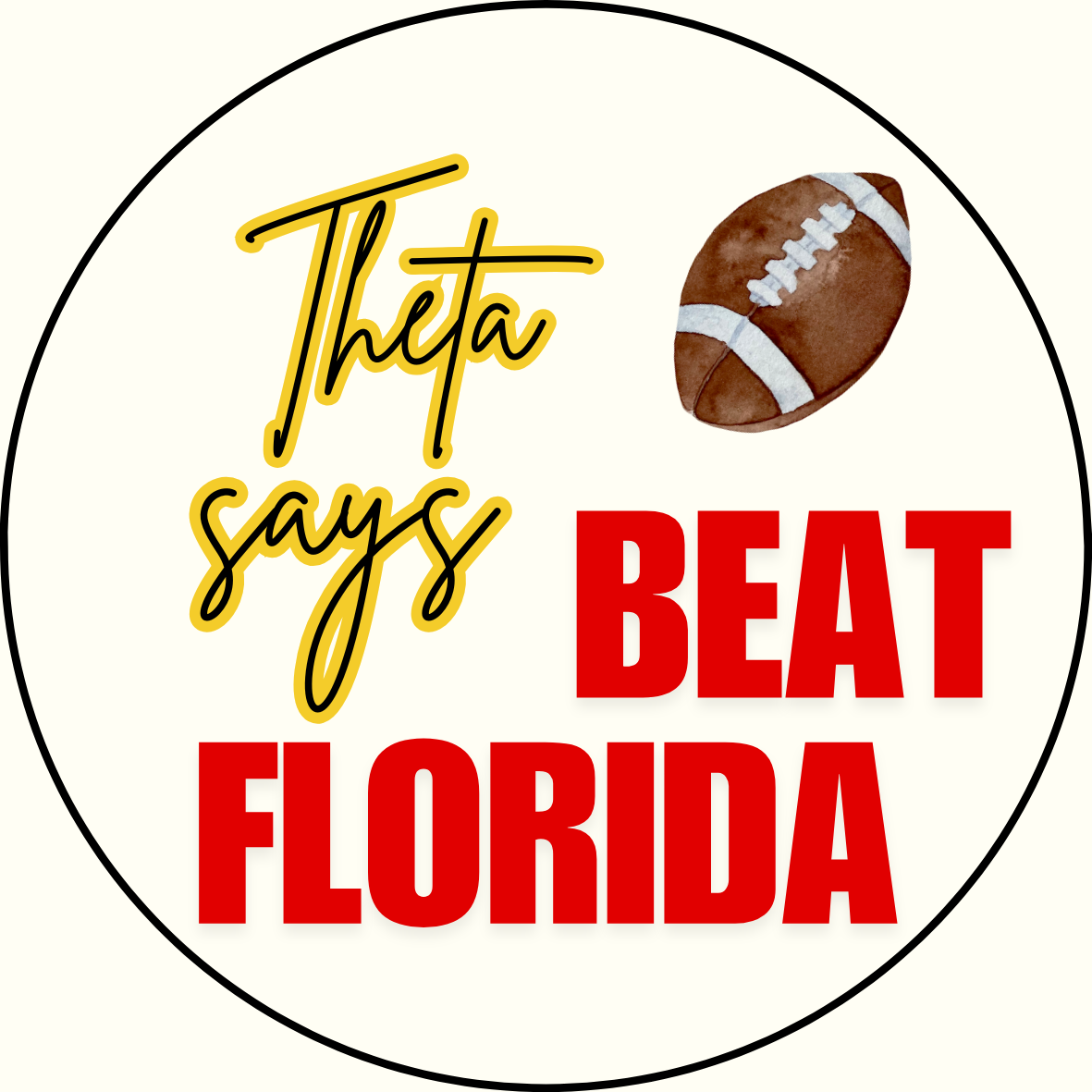 UGA vs. Florida "Beat Florida" Sorority Sticker- 2 Pack