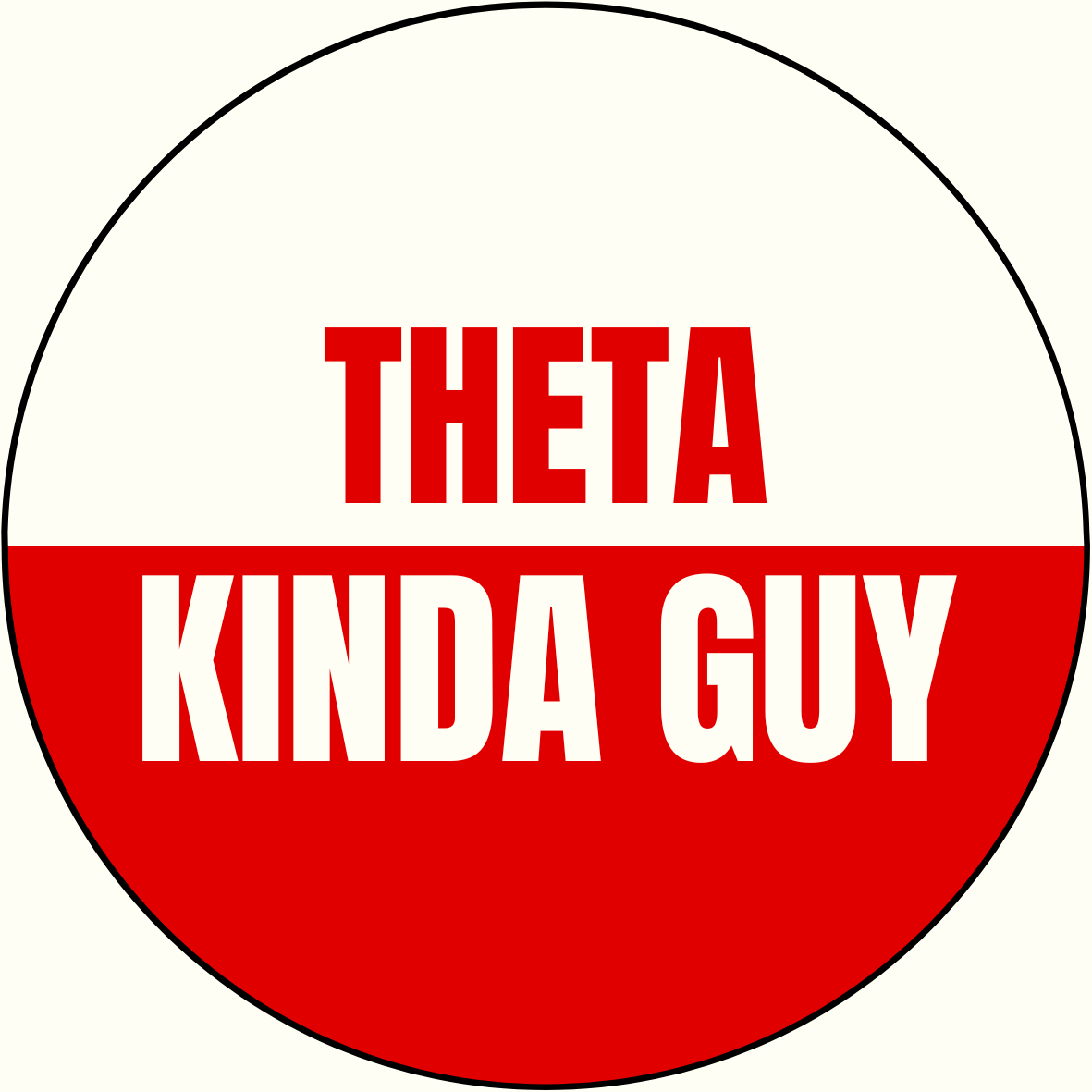 "Kinda Guy" Sorority Sticker- 2 Pack