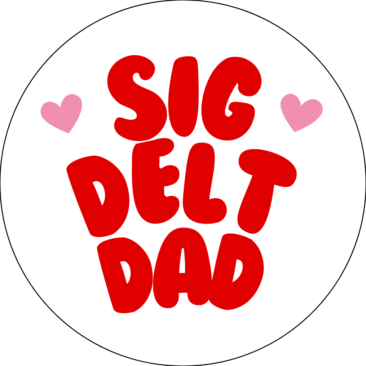 UGA Sorority Dad Bubble Sticker- 2 Pack