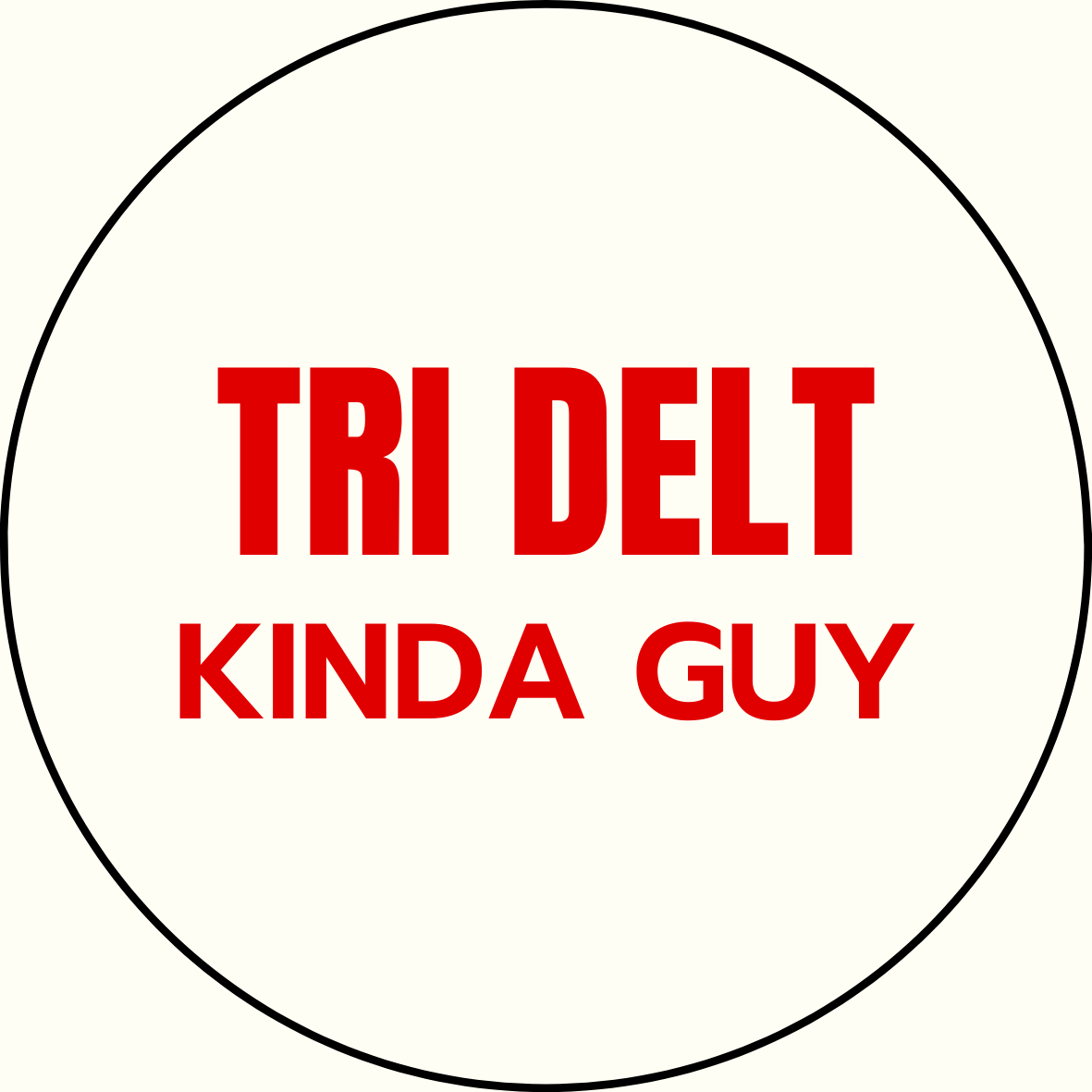 "Kinda Guy" Sorority Sticker- 2 Pack