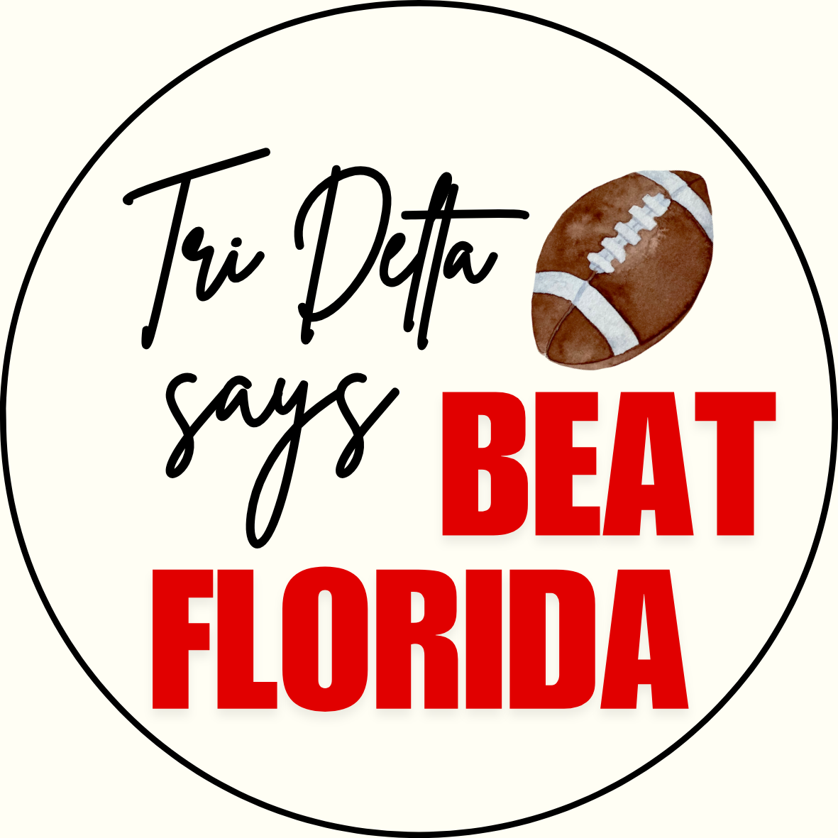 UGA vs. Florida "Beat Florida" Sorority Sticker- 2 Pack