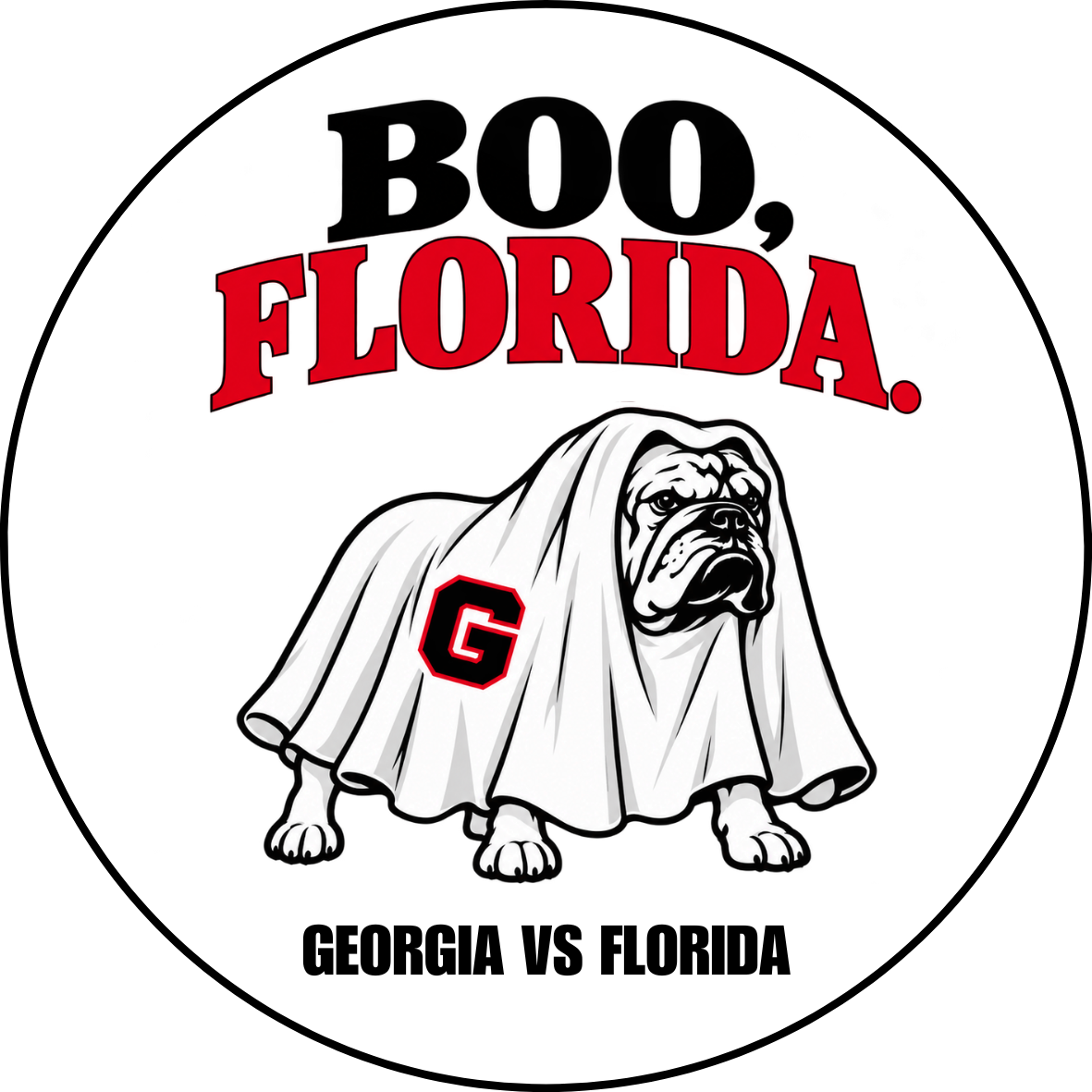 UGA vs. Florida “Boo, Florida” Rivalry Button