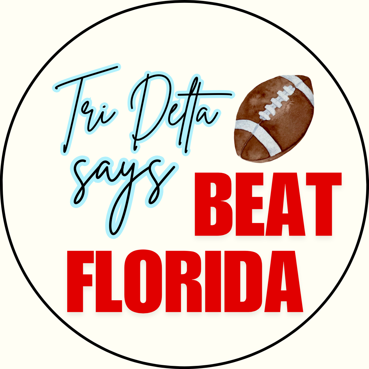 UGA vs. Florida "Beat Florida" Sorority Sticker- 2 Pack