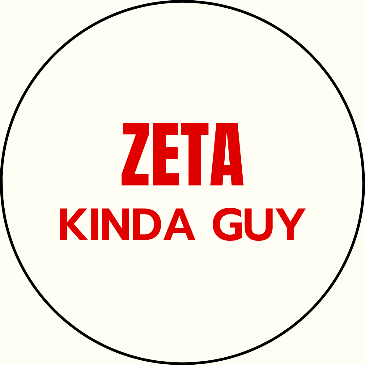 "Kinda Guy" Sorority Sticker- 2 Pack