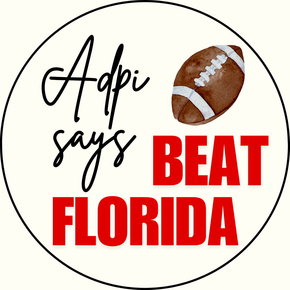 UGA vs. Florida "Beat Florida" Sorority Sticker- 2 Pack