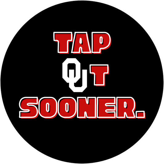 UGA vs. OU "Tap Out" Rivalry Sticker- 2 Pack