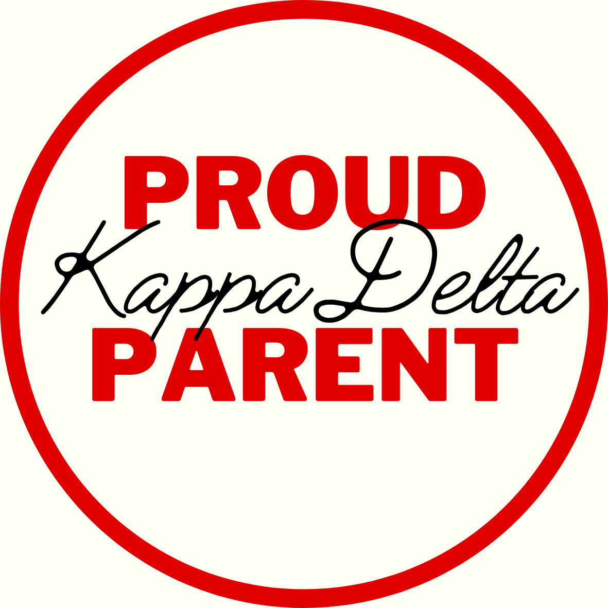 "Proud Parent" Sorority Sticker- 2 Pack