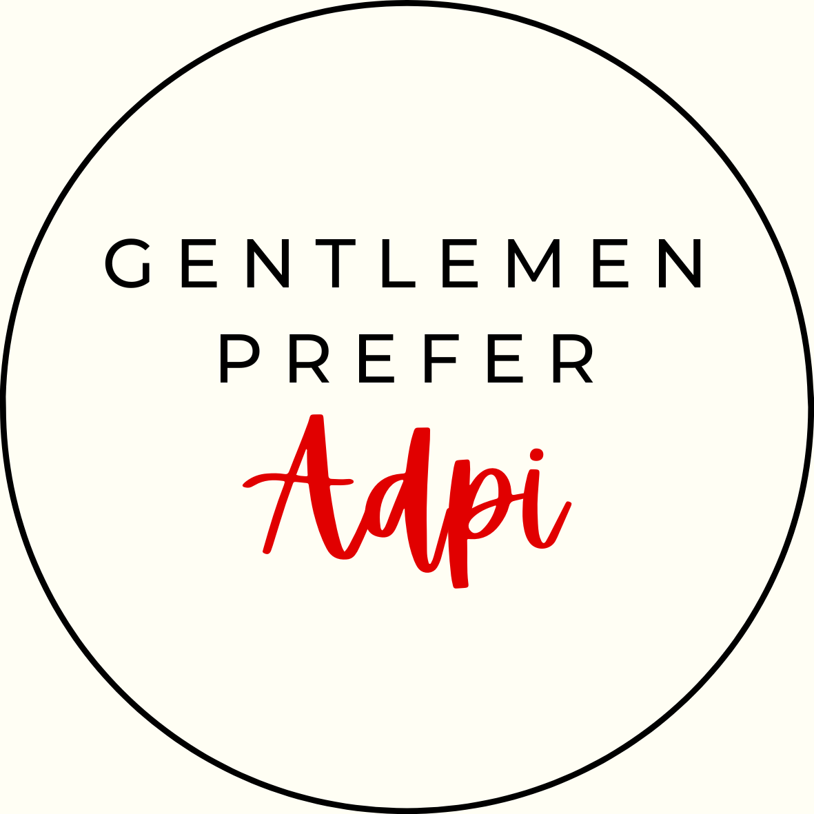 UGA Gentlemen Prefer Script Sorority Button