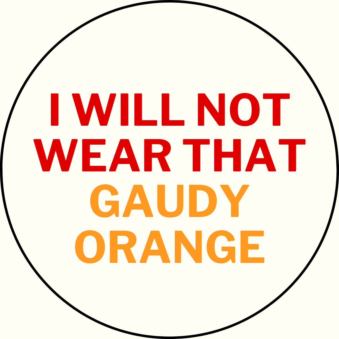 UGA vs. Tennessee "Gaudy Orange" Rivalry Sticker- 2 Pack