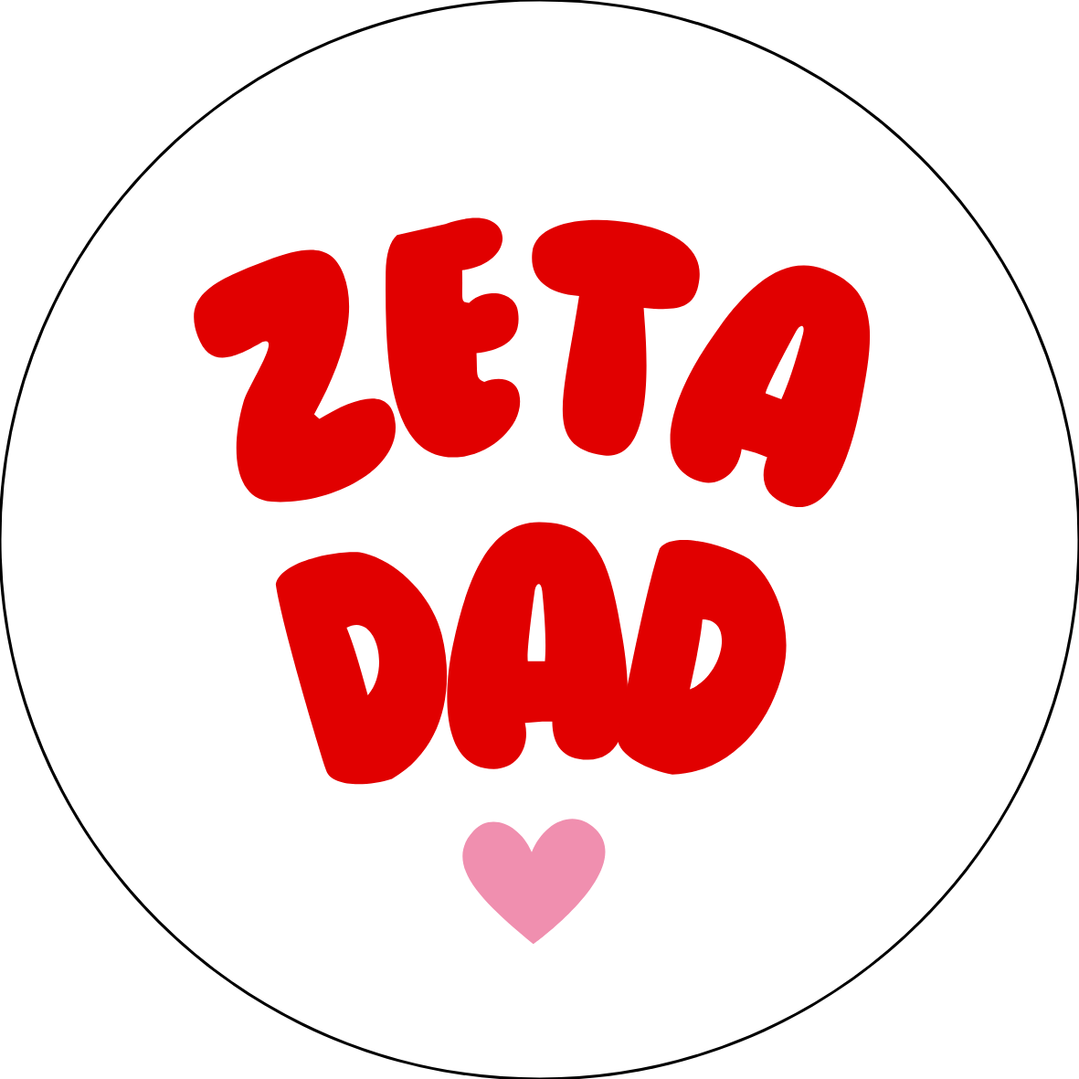 UGA Sorority Dad Bubble Sticker- 2 Pack