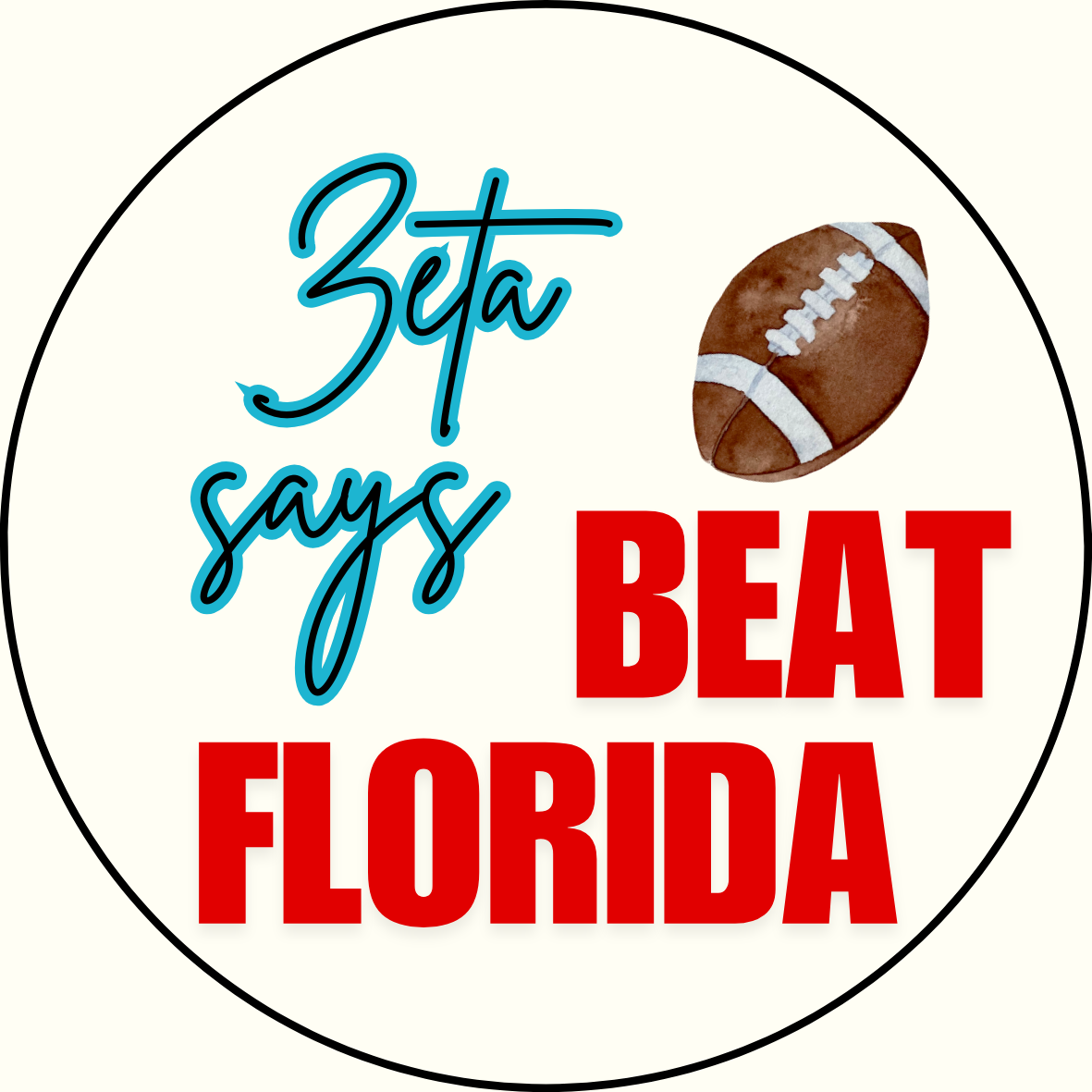 UGA vs. Florida "Beat Florida" Sorority Sticker- 2 Pack