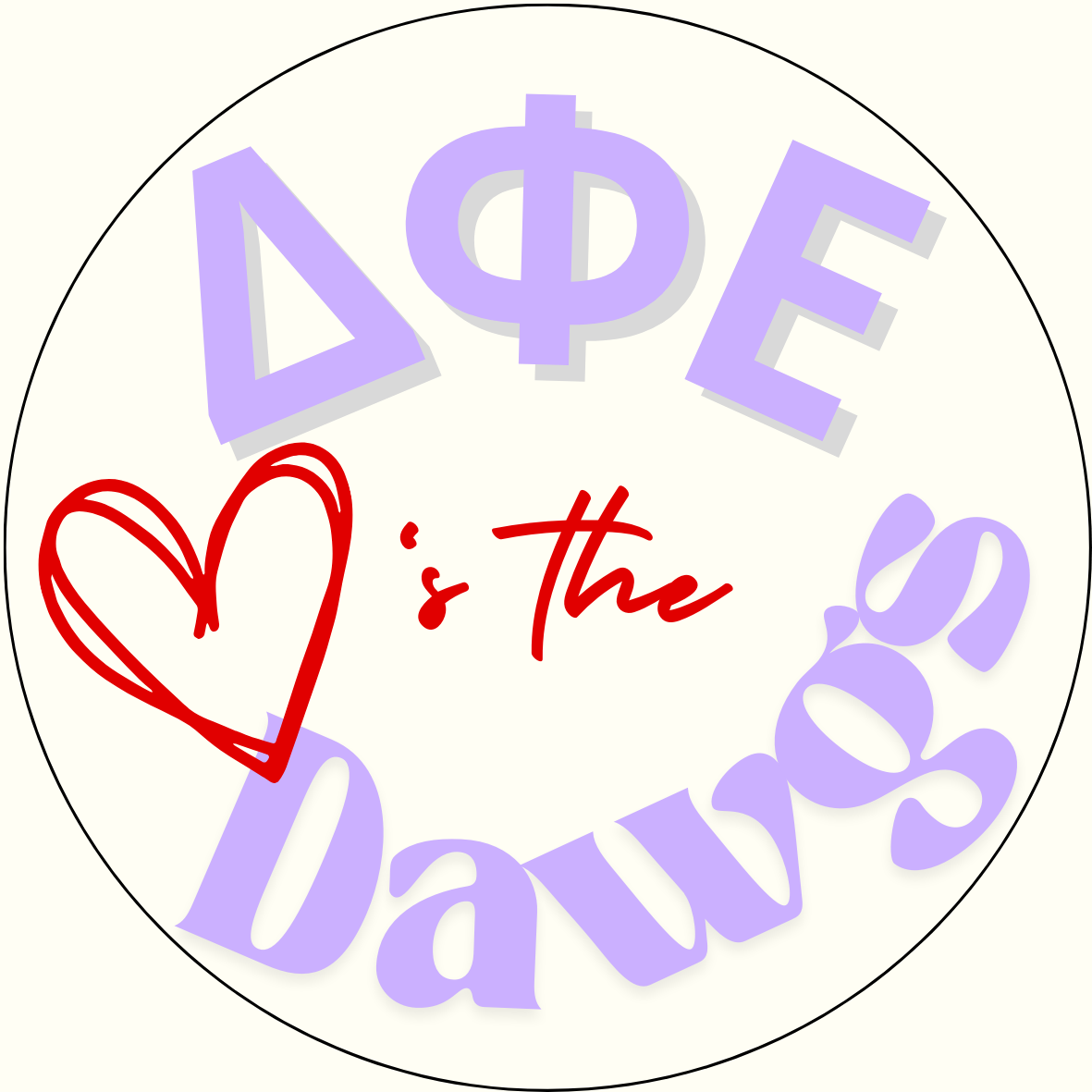 "Loves the Dawgs" Sorority Button