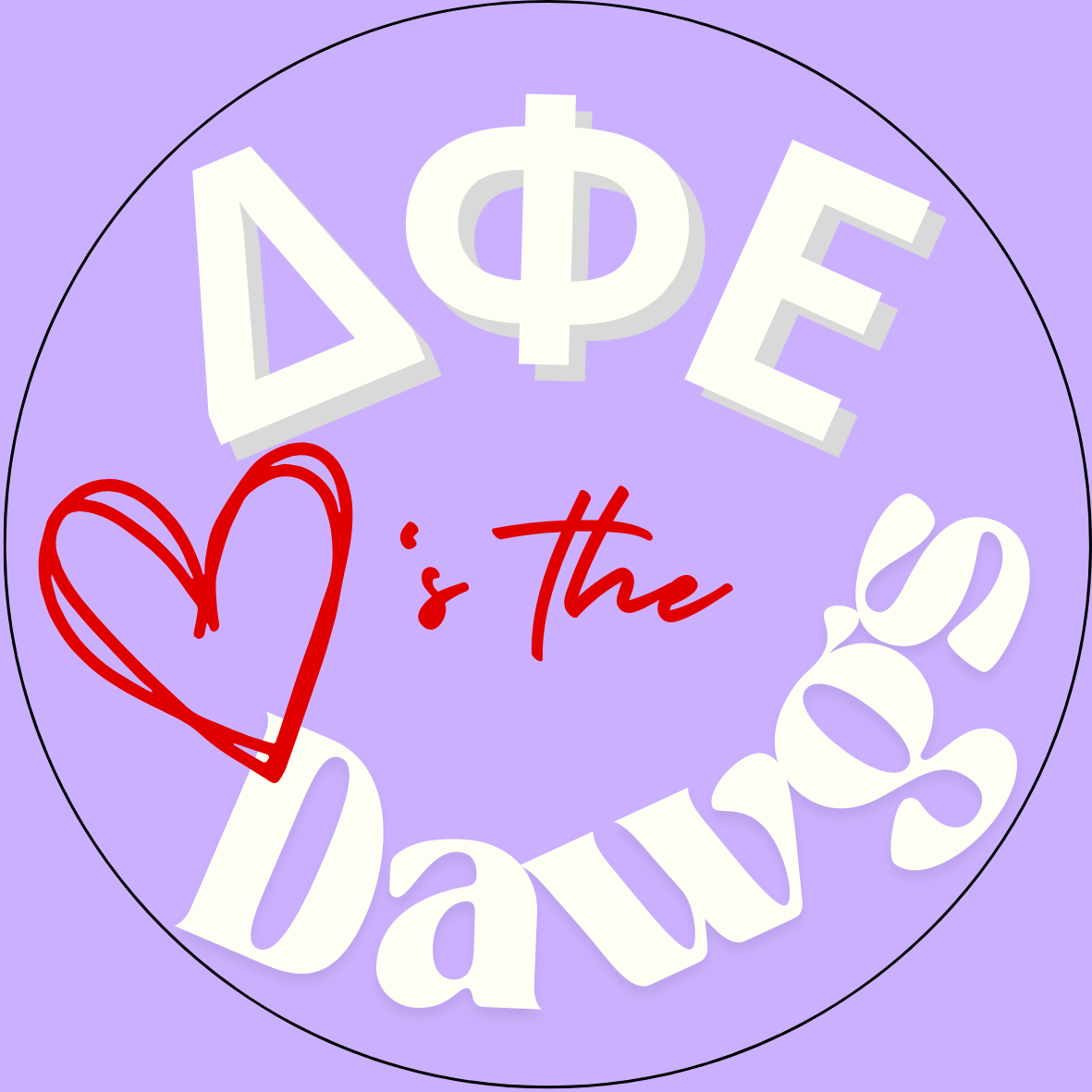 "Loves the Dawgs" Sorority Button