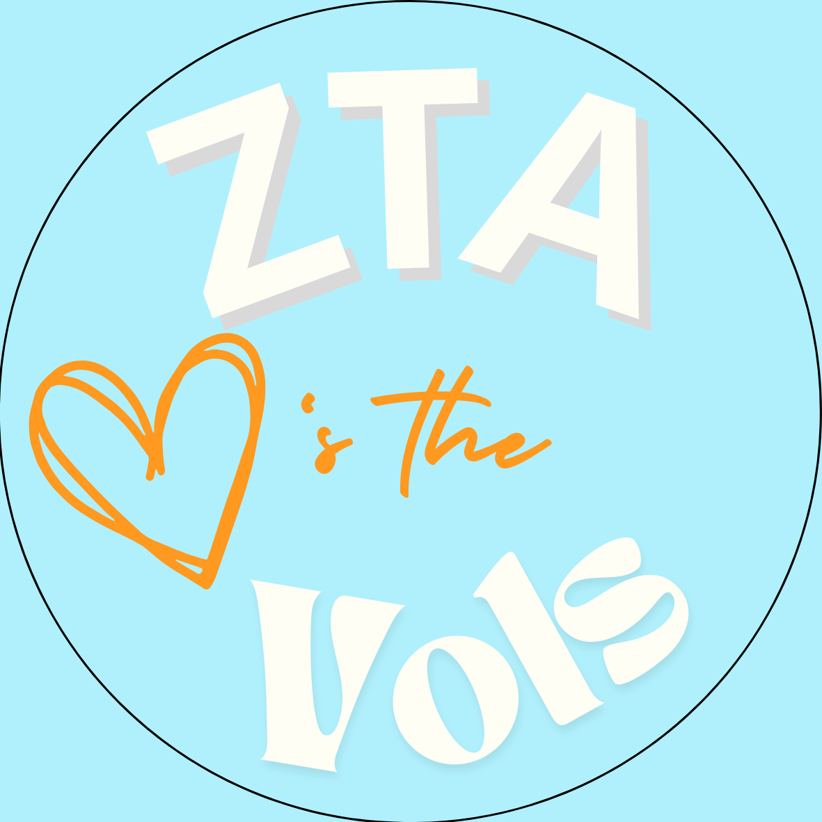 UTK "Loves the Vols" Sorority Button