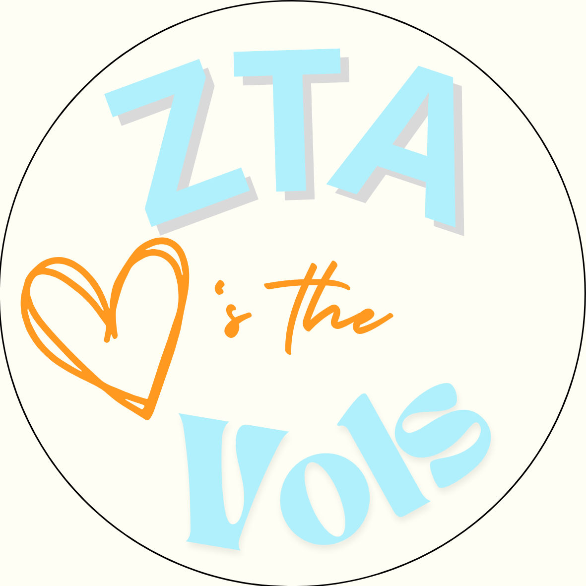 UTK "Loves the Vols" Sorority Button