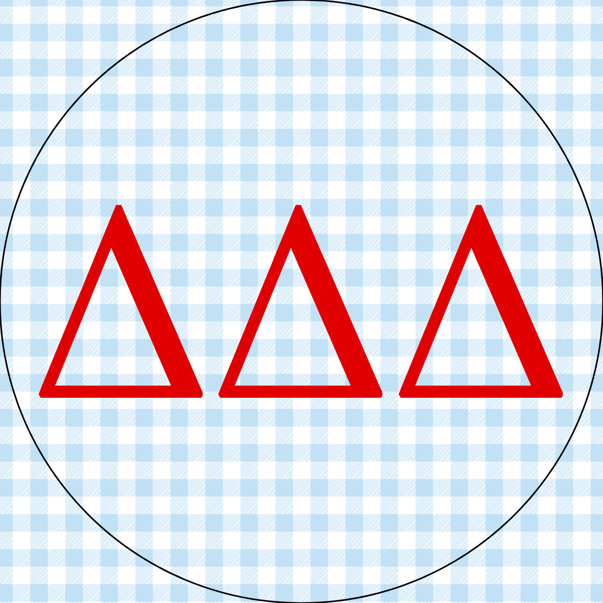 Ole Miss Gingham Sorority Letters Button