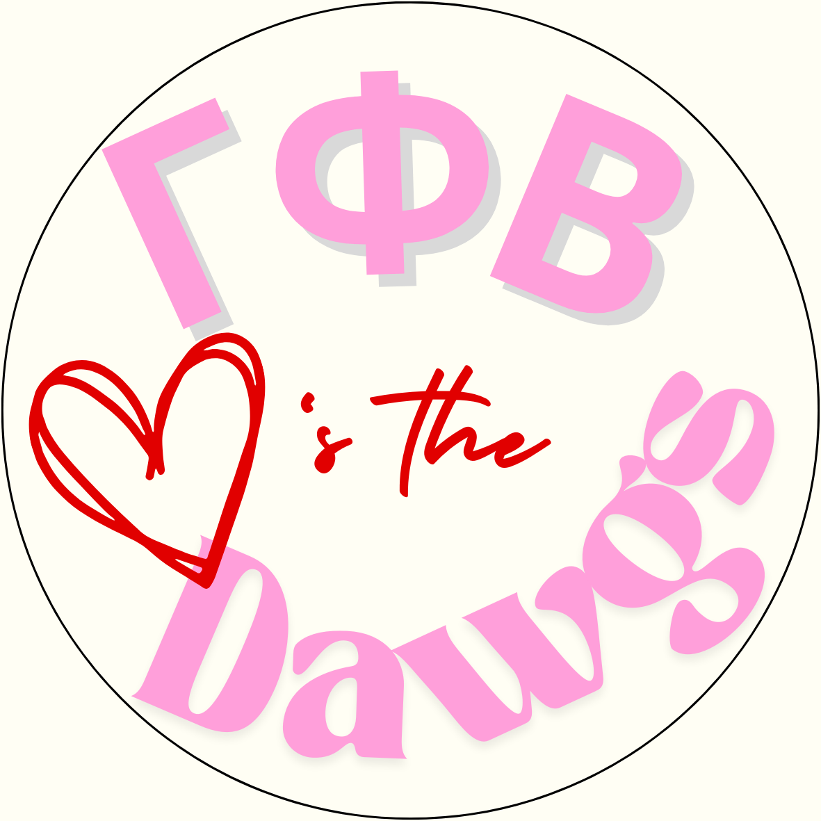 "Loves the Dawgs" Sorority Button