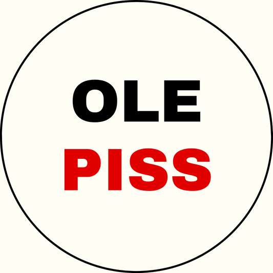 UGA vs. Ole Miss "Ole Piss" Rivalry Sticker- 2 Pack