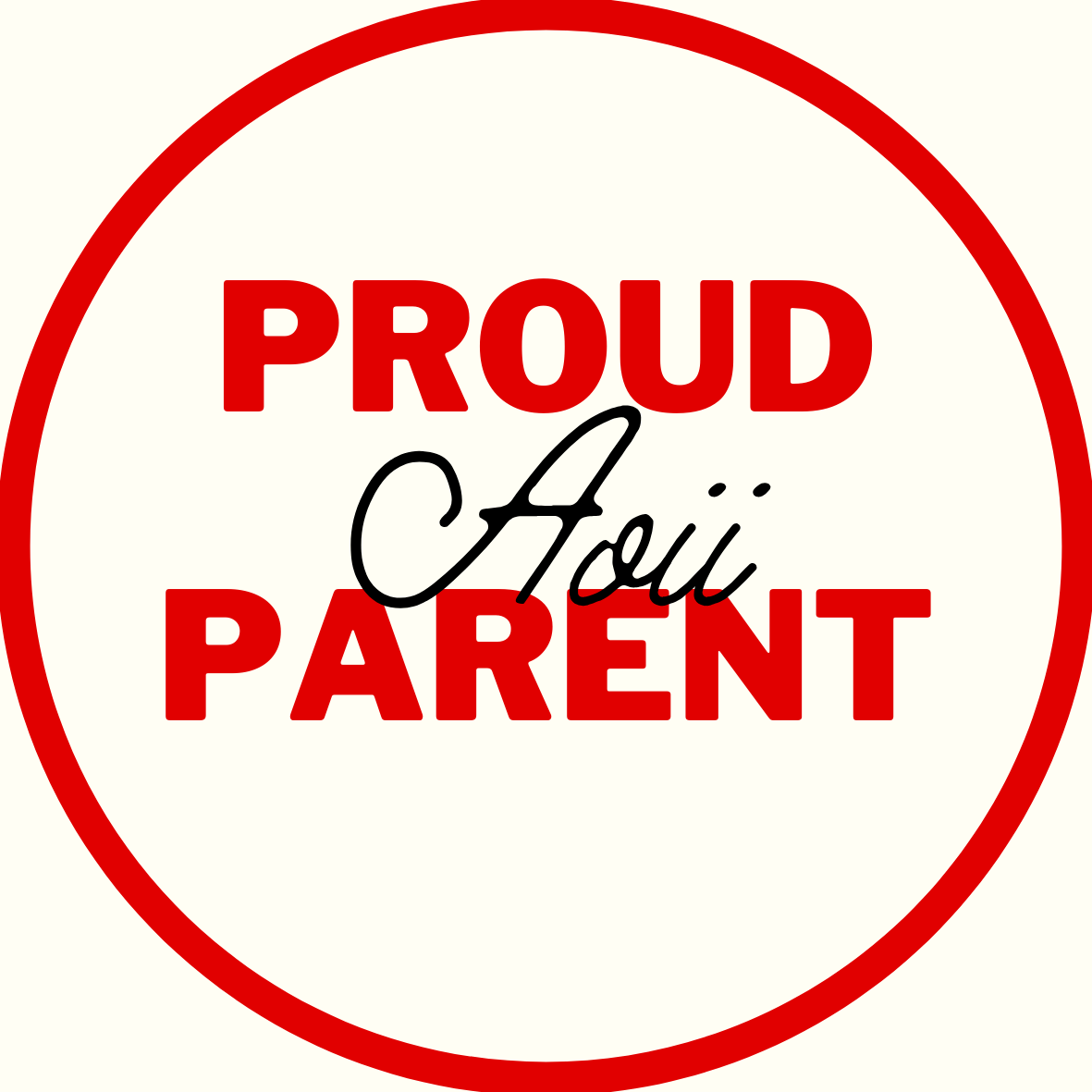 "Proud Parent" Sorority Sticker- 2 Pack