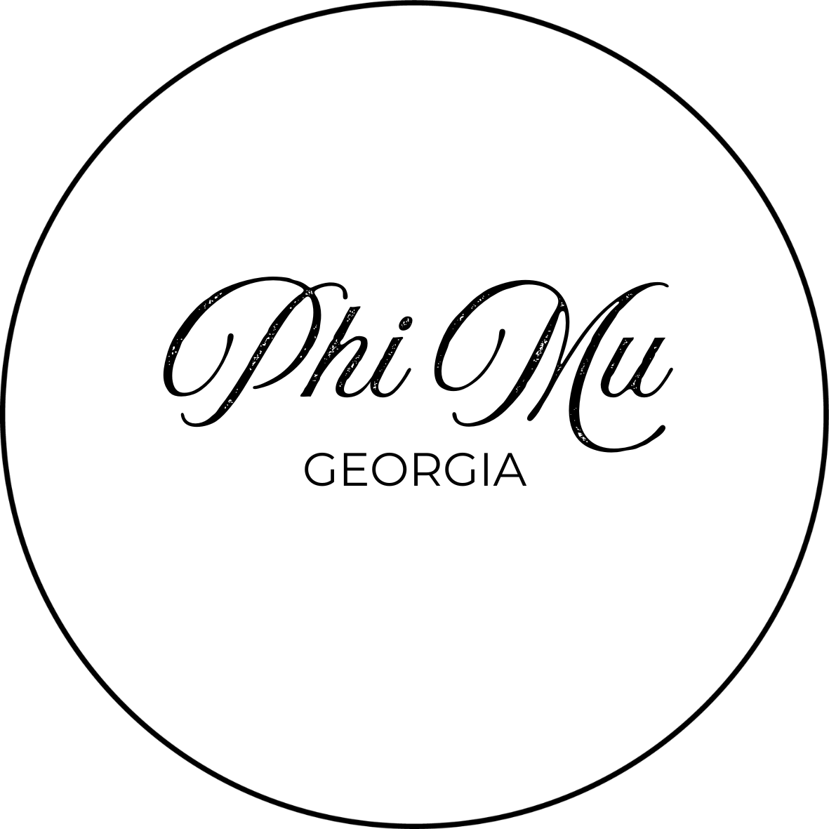Classic Cursive Georgia Sorority Pinback Button