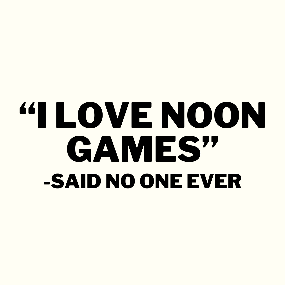 UGA "I Love Noon Games" Sticker- 2 Pack