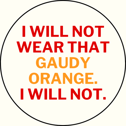 UGA vs. Tennessee "Gaudy Orange" Rivalry Button