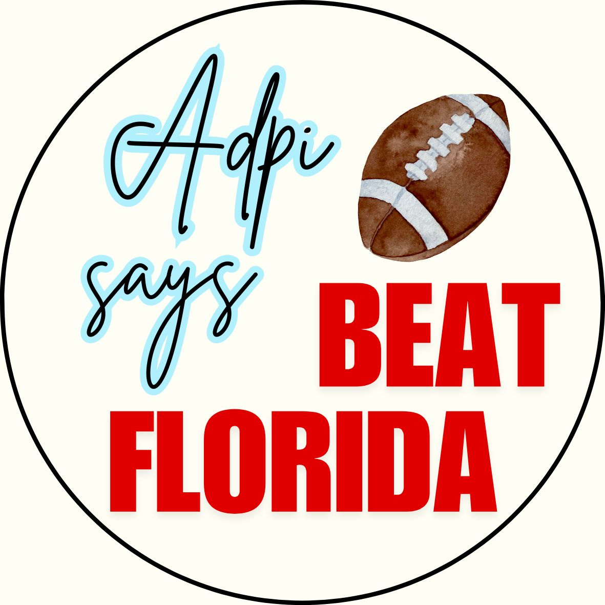 UGA vs. Florida "Beat Florida" Sorority Sticker- 2 Pack