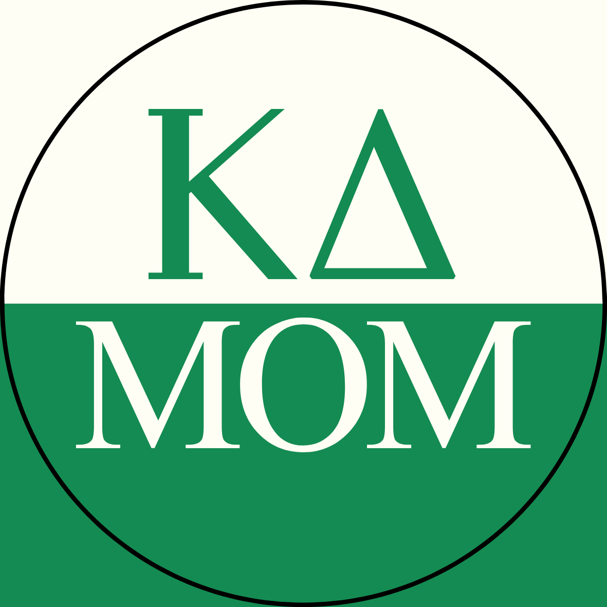 Color Block Sorority Mom Sticker- 2 Pack