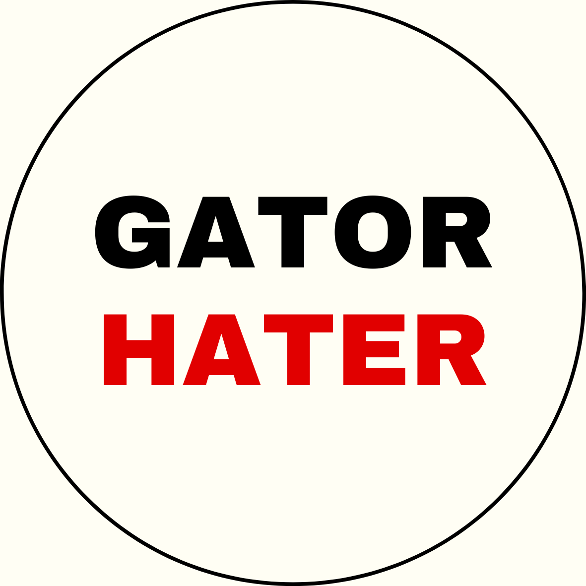 UGA vs. Florida “Gator Hater” Rivalry Sticker- 2 Pack