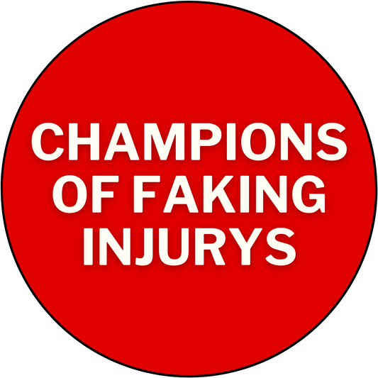 UGA vs. Ole Miss "Champions of Faking Injuries" Rivalry Sticker- 2 Pack