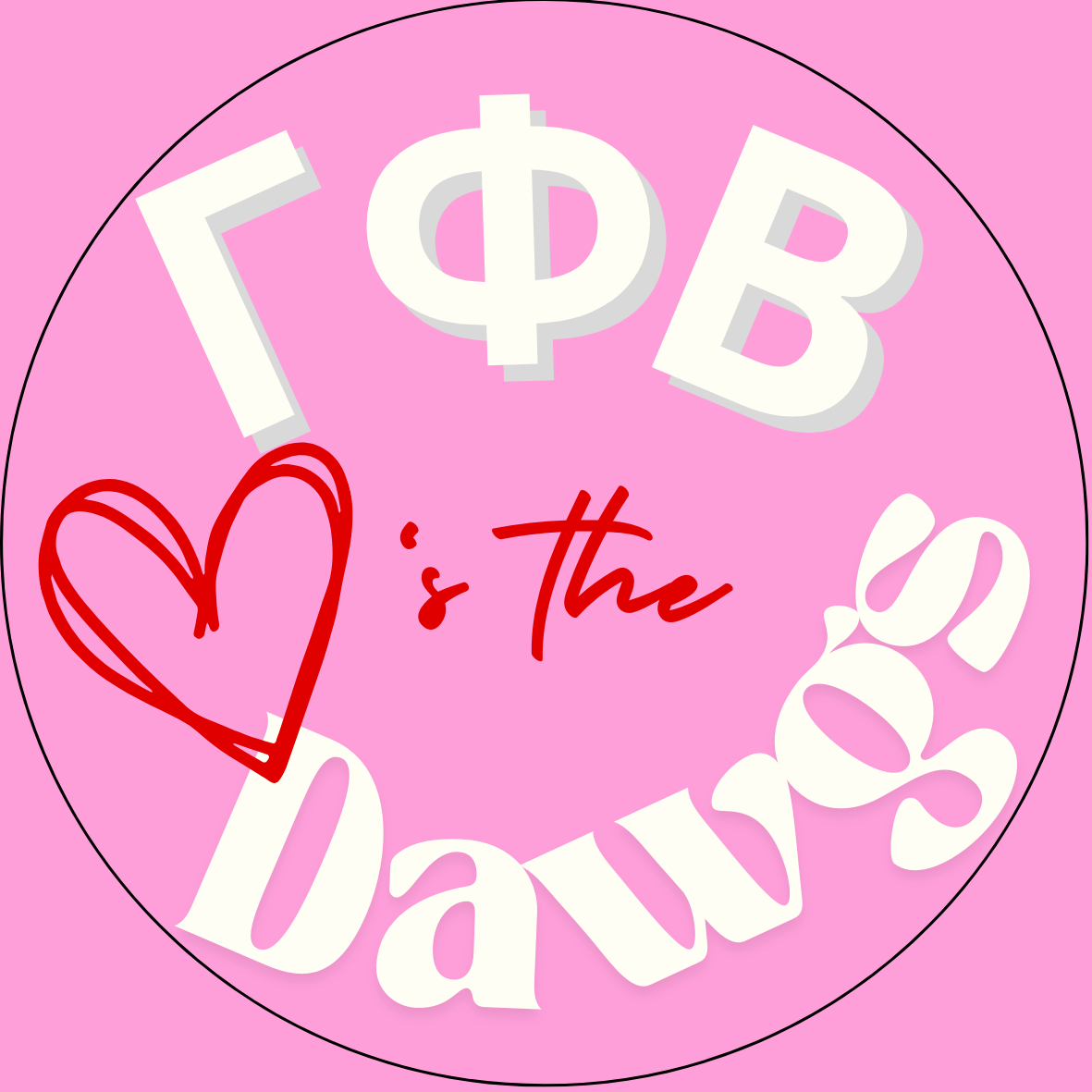 "Loves the Dawgs" Sorority Button