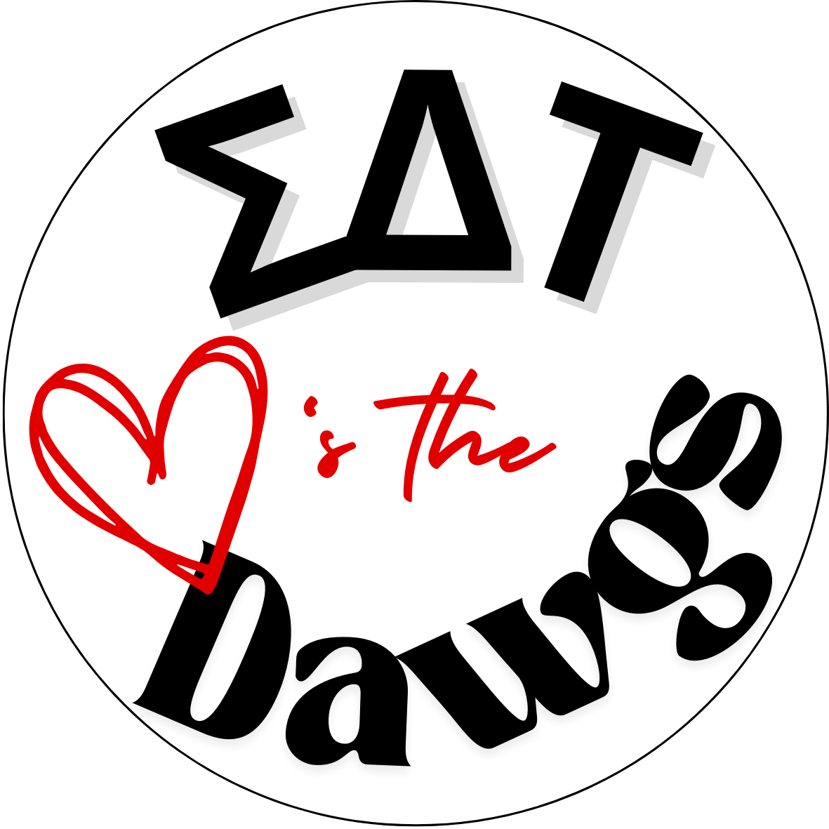 "Loves the Dawgs" Sorority Button