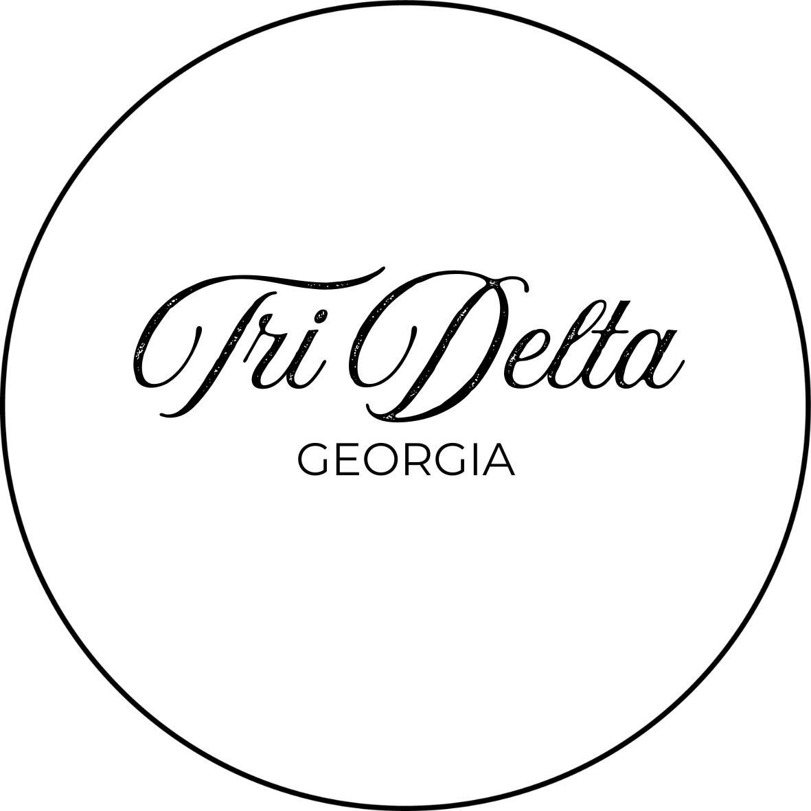 Classic Cursive Georgia Sorority Pinback Button