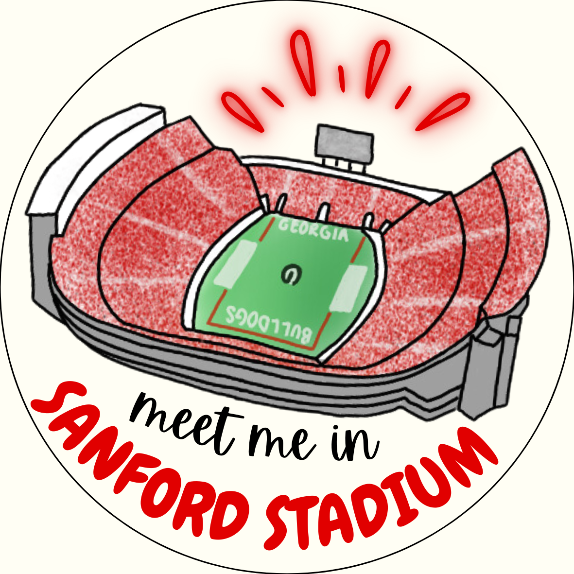 "Meet Me in Sanford" Sticker- 2 Pack