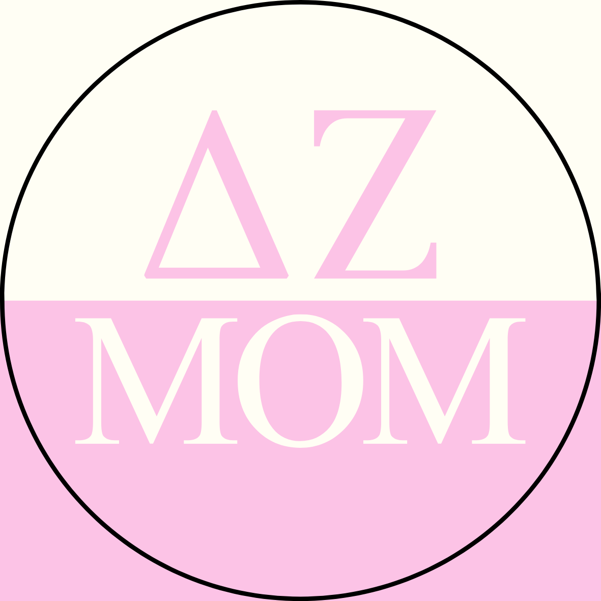 Color Block Sorority Mom Sticker- 2 Pack