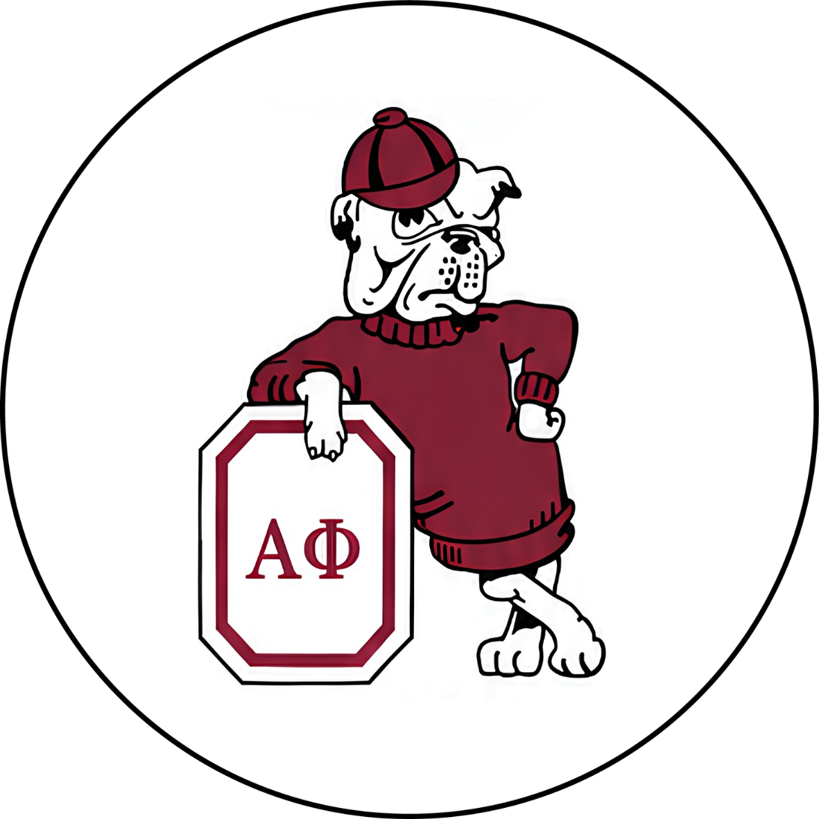 Emblem Retro Logo Georgia Sorority Sticker- 2 Pack