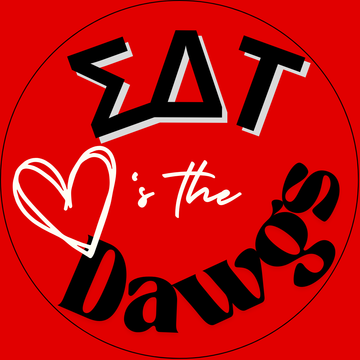 "Loves the Dawgs" Sorority Button