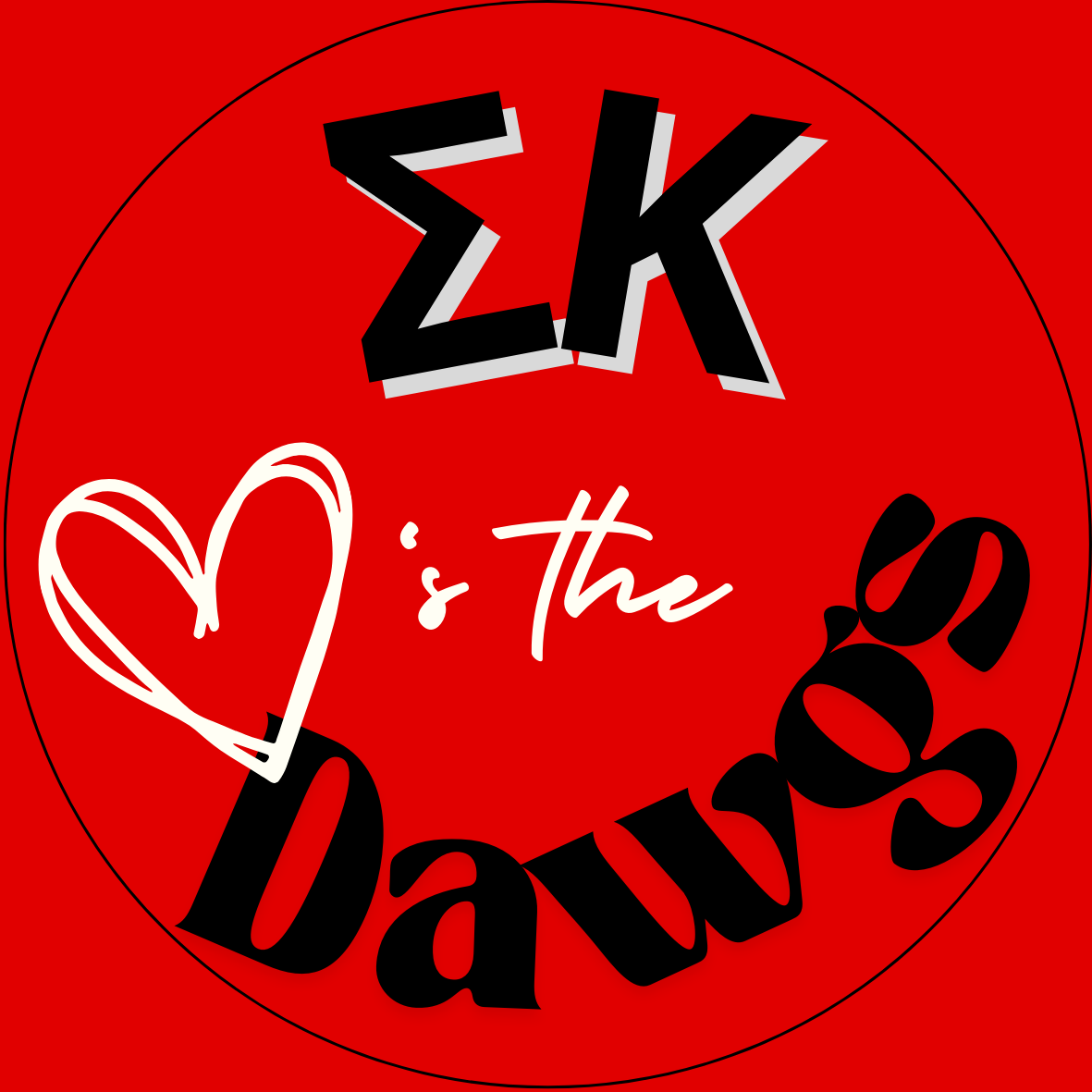 "Loves the Dawgs" Sorority Button