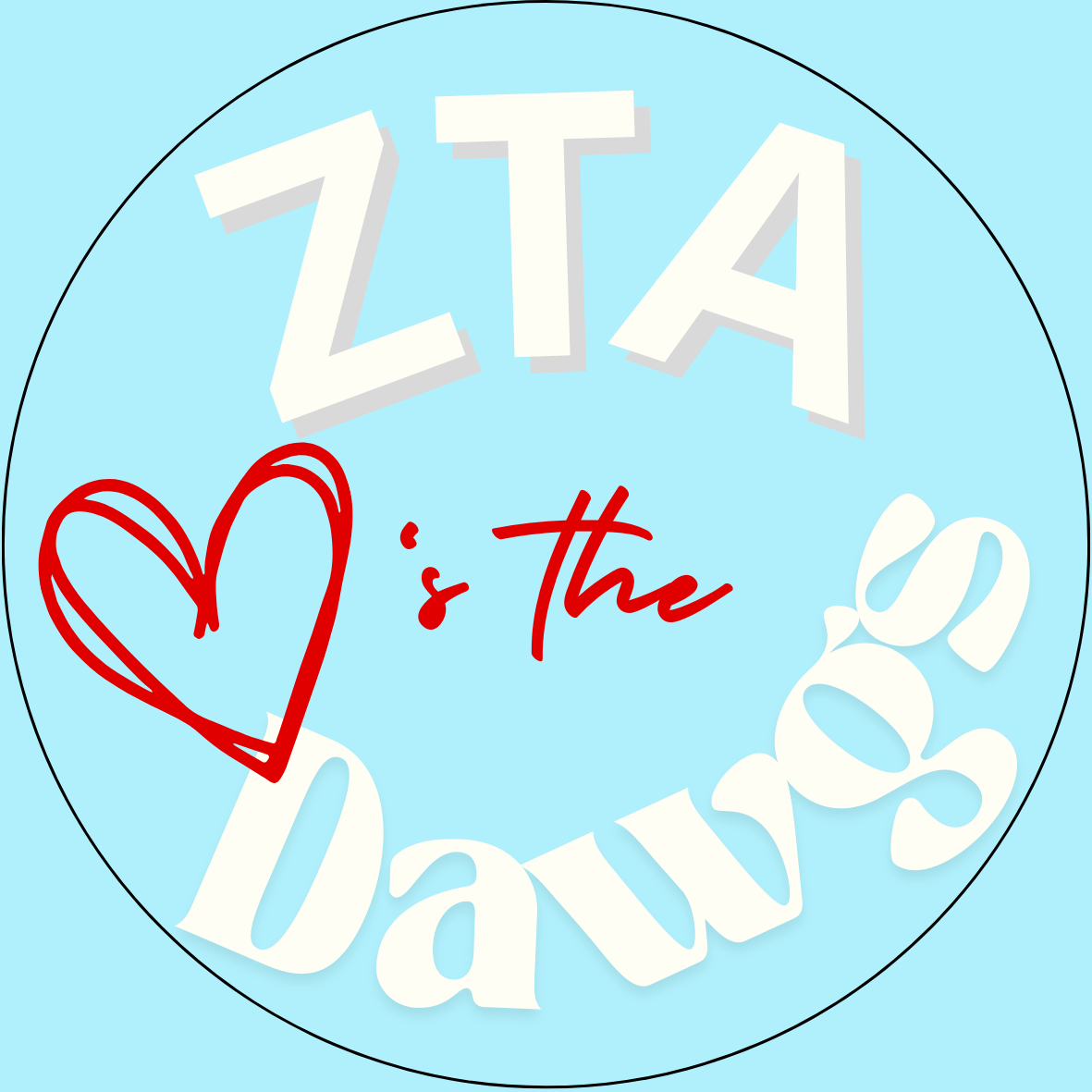 "Loves the Dawgs" Sorority Button