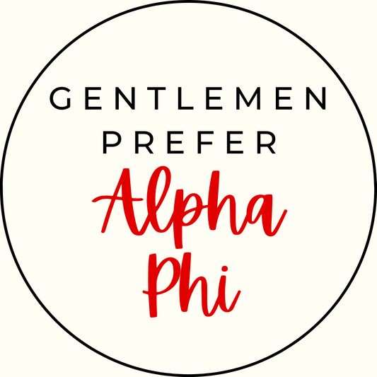 UGA Gentlemen Prefer Script Sorority Button