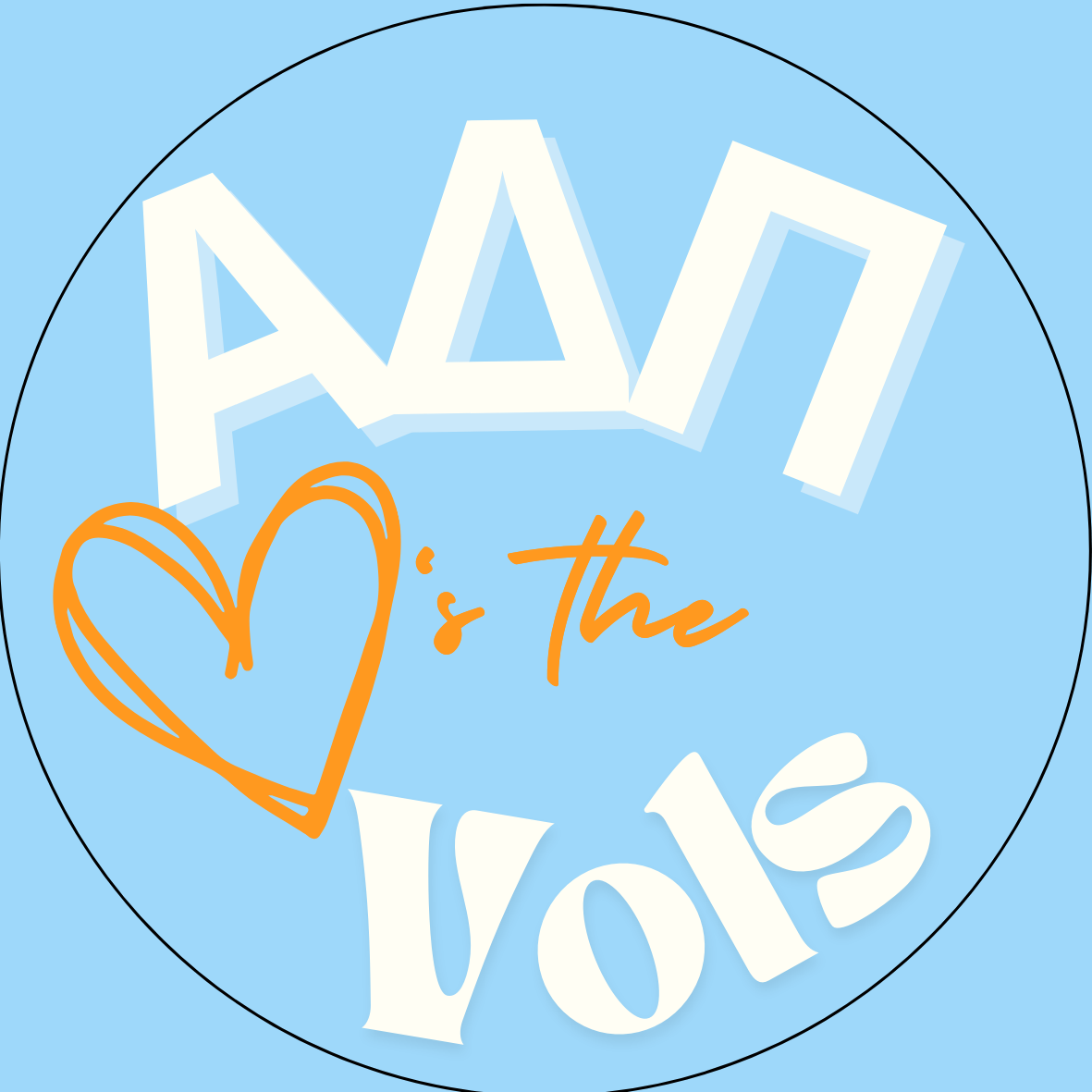 UTK "Loves the Vols" Sorority Button